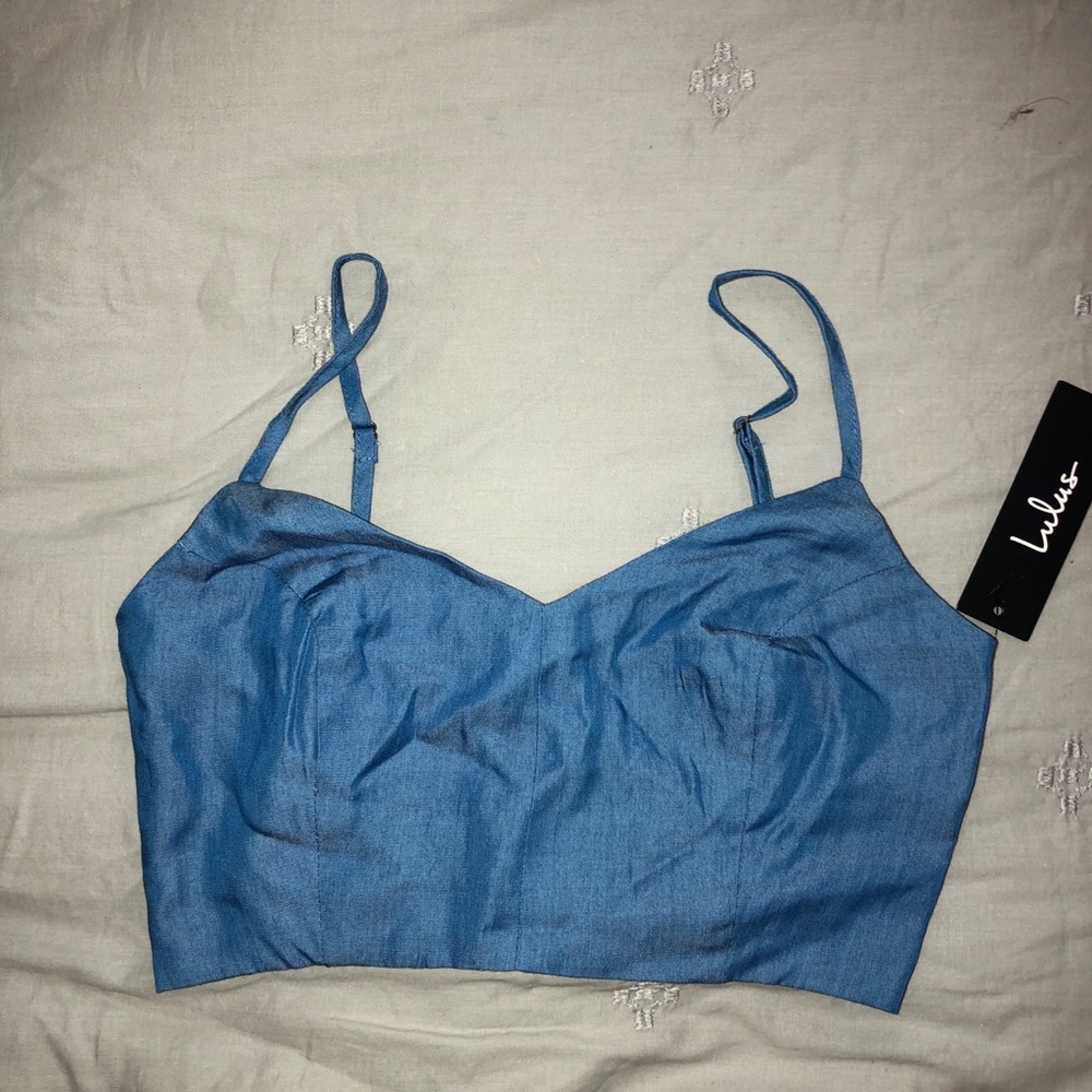 Jean denim CROP TOP